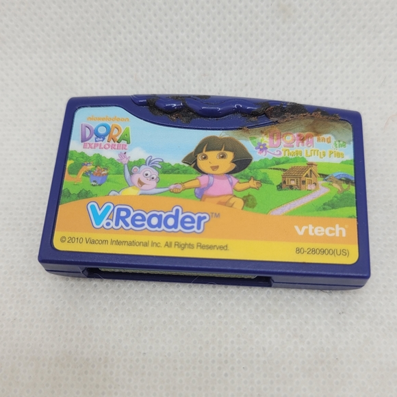 VTech VReader Tangled & Dora Explorer Learning System Cartridges Lot of 2 - Picture 2 of 3